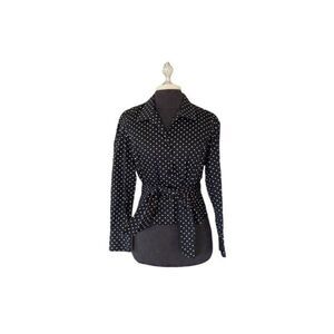 Jones New York Black and white polka dot shirt (Small)